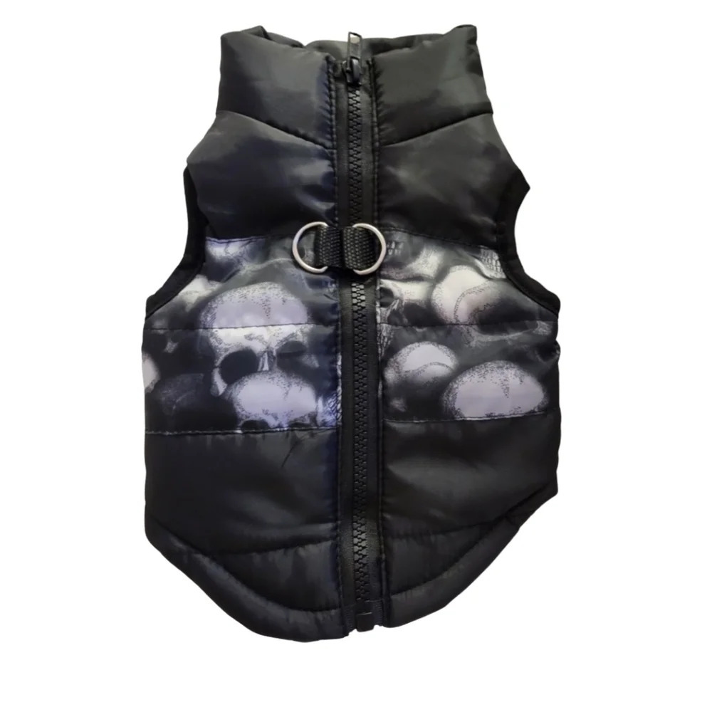 Dog Skull Puffer  Coat